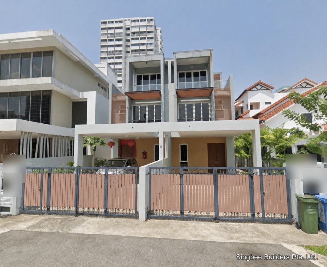Completed landed home design-and-build project in Singapore