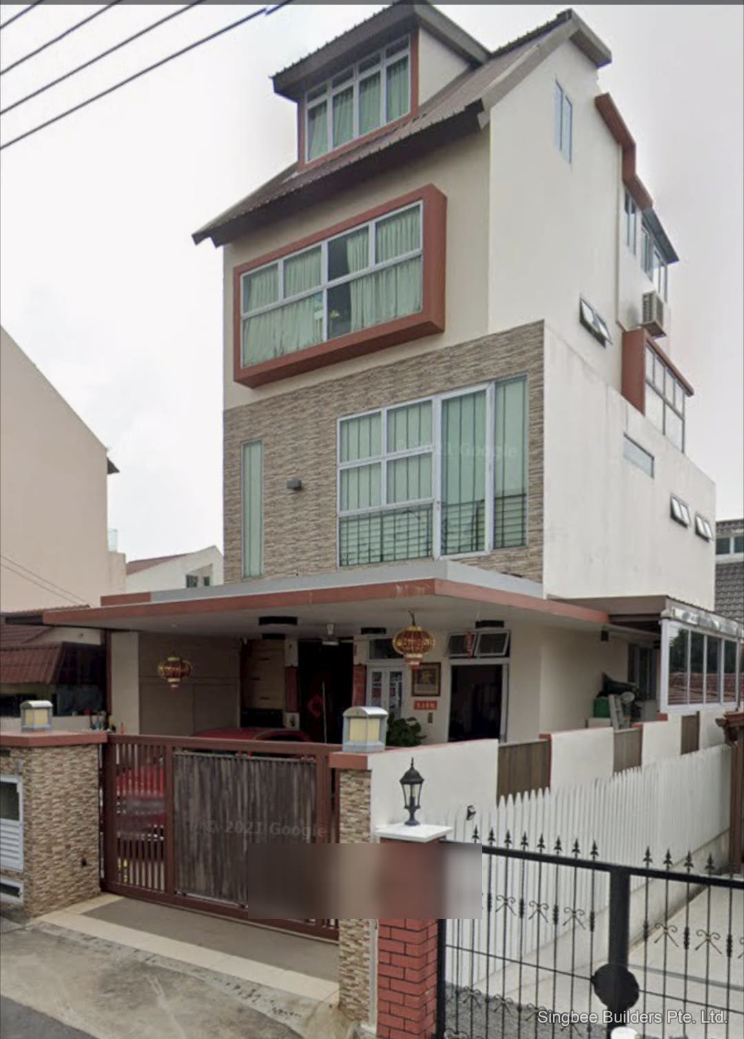 Completed multi-storey landed home project in Singapore