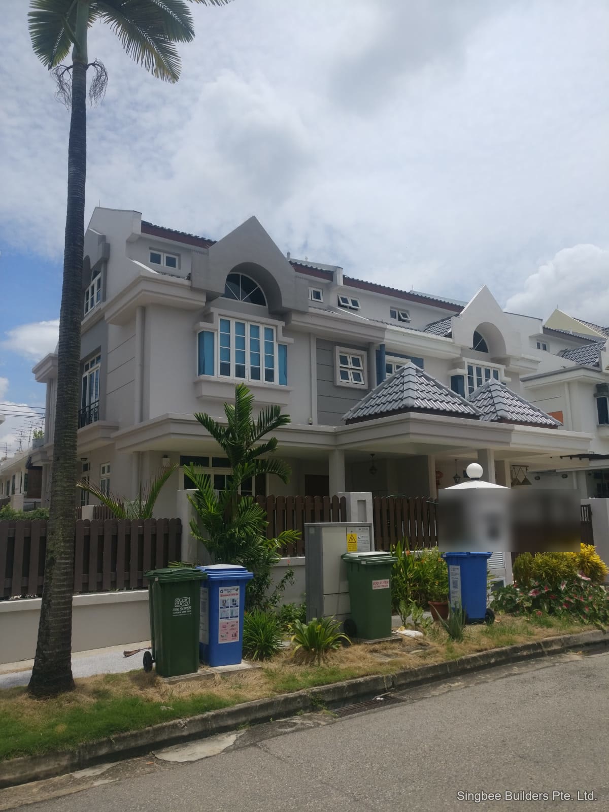 Completed terrace house project in Singapore
